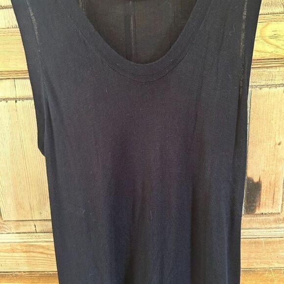 Sly Standard Free (OSFM) Black Tank Dress Sleeveless Pockets Midi Length - Picture 9 of 11